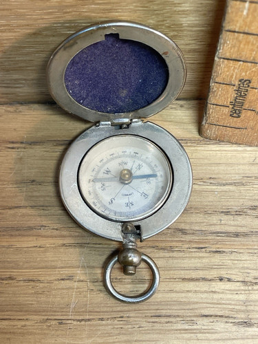 Antique german pocket compass - antique,