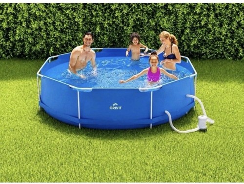 Metal frame swimming pool - swimming,