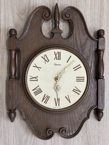 Vintage syroco wall clock 1034 - syroco,