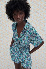 BNWT Zara Clea Overall Floral