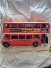 VINTAGE 1950s  TRIANG TIN PLATE LONDON  ROUTEMASTER BUS
