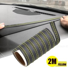 PU Leather Car Door Dashboard Decor Line Strip Sticker Accessories Universal 2m