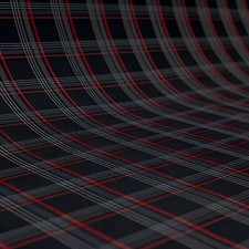 RED GTI Plaid Car Upholstery Fabric - VW Golf MK7- 3mm Foam - 59" - 150CM - Car