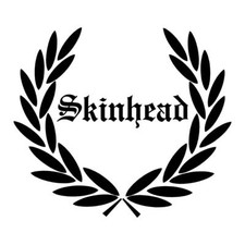 Skinhead Laurel Sticker 100mm