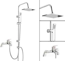 Shower Kit Twin Head Chrome