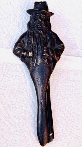 Antique cast brass nutcracker - cast,