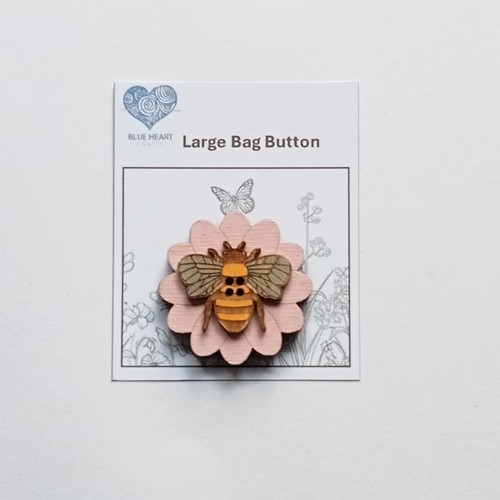 Large colourful wooden buttons - large,