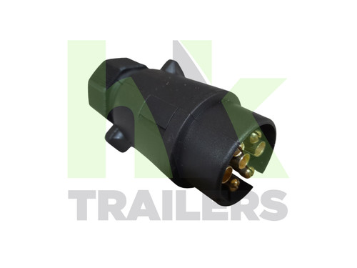 Pin trailer plug with - with, push