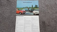 FORD ESCORT MK1 SALES BROCHURE 1968 1969