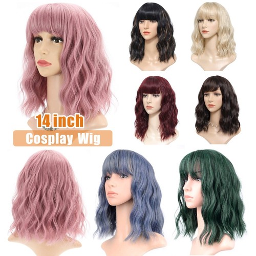 Wave bob wigs with - wave, bangs