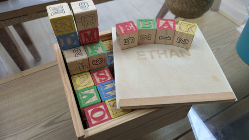 Kids toy wooden alphabet - toy,
