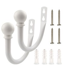 2 X Metal Curtain Hold Backs