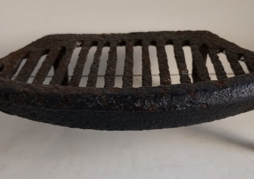 Vintage fire grate cast iron - grate,