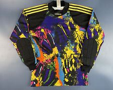 VINTAGE ADIDAS 1990'S GOALKEEPER FOOTBALL LONG SLEEVE #1 SHIRT SIZE S ADULT