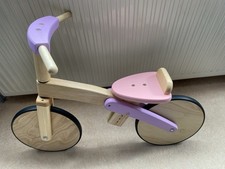Wooden balance bike Pink and