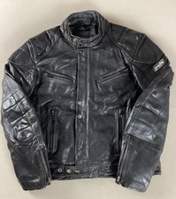 Vintage Polo Leather Biker Jacket Cafe Racer Jacket EU Size 56 46”