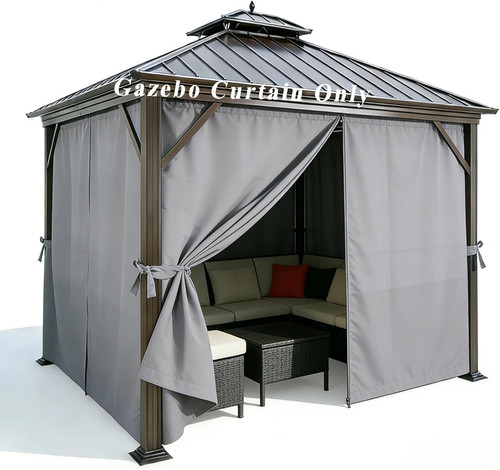 Gazebo curtains 4 - gazebo, curtains,