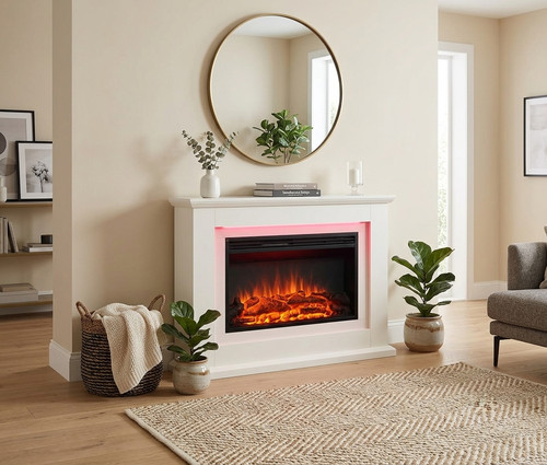 Electric fireplace suite led - electric,