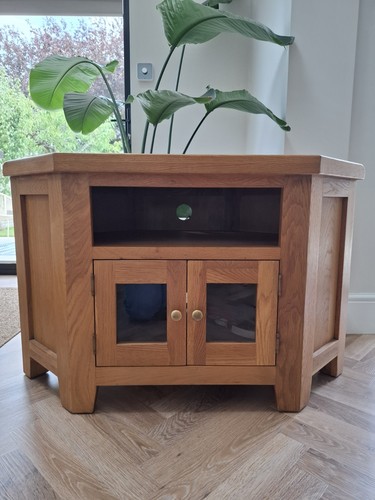 Solid oak corner unit - oak,