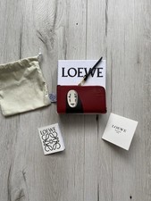LOEWE x Studio Ghibli Spirited Away No Face Coin Card Case Wallet Red Limited