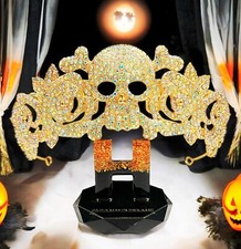 Gold flower crown, Crystal