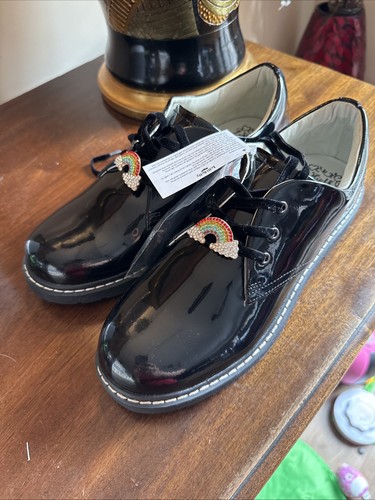 Girls school shoes leah black - shoes,