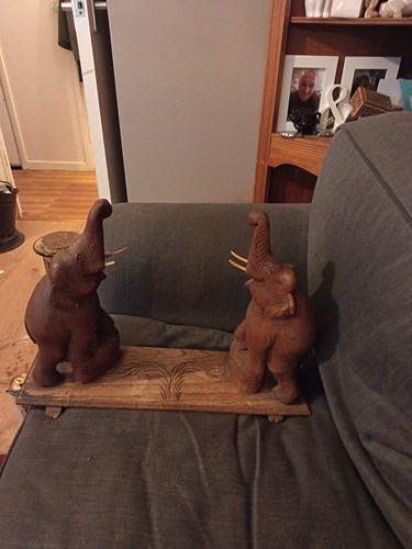 Vintage handcarved wooden - handcarved,