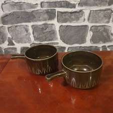 Vintage Pair Of Brown Handled