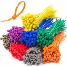 Nylon Plastic Cable Ties Zip Tie Wraps Coloured 100mm 200mm 300mm