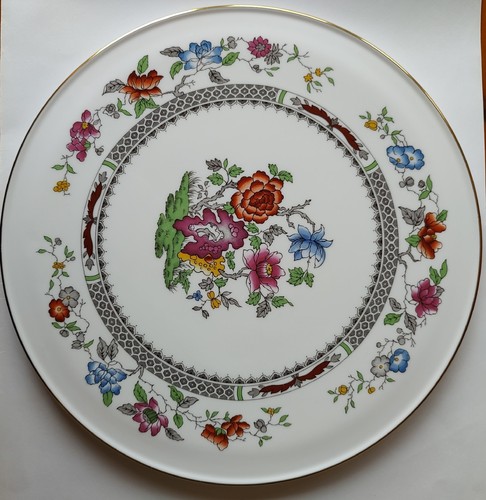 Spode chinese rose cake - rose,