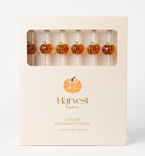 Pack 6 pumpkin glass - of,