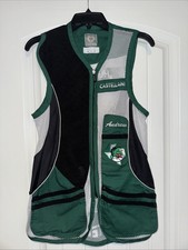Castellani Shooting Vest Size 36 Green Black 