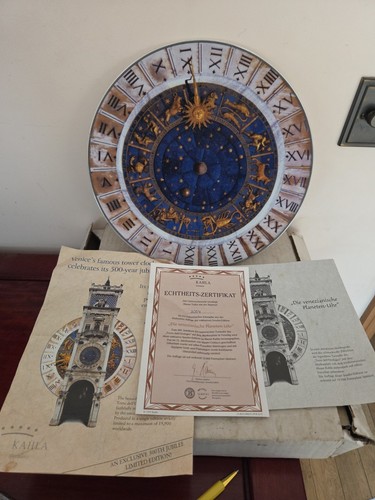 Venetian planet clock plate - venetian,