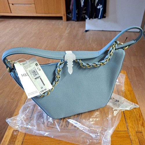 Marks spencer blue faux - marks,