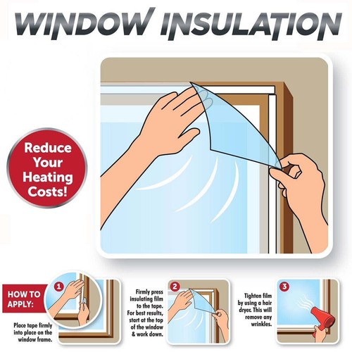 Window insulation kit shrink - kit,