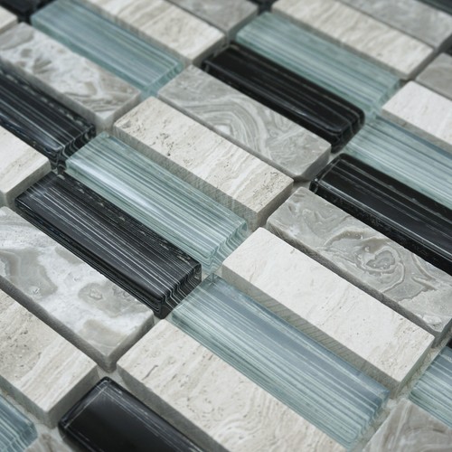Milan grey black blue - milan, glass