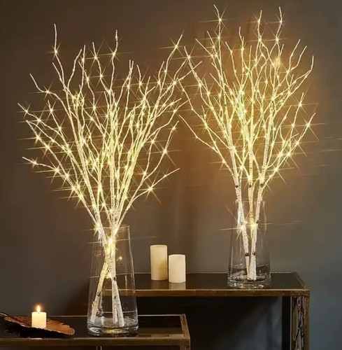 White birch branch lights - birch,