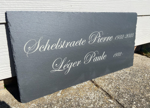 Personalised slate memorial - slate,