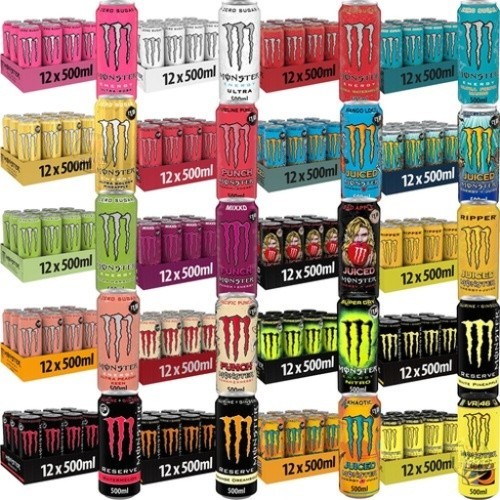 Monster energy drinks pack - 12,