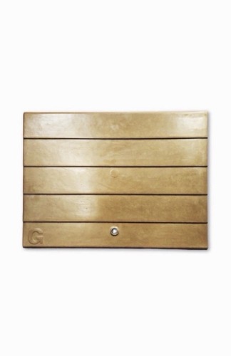 Brown gas meter - brown, box