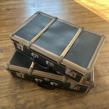 Vintage Suitcases Black, Brown