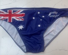 Men’s Budgy Smugglers Swim Wear Gym Pool 36”🩲 Australia 🇦🇺 Flag Aussie Rugby