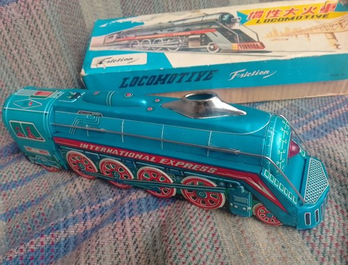 Vintage boxed tin toy train - toy,
