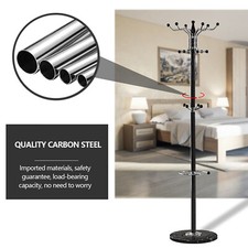 Coat Stand Coat/Hat/Jacket/Umbrella Floor Standing Rack Clothes Hanger Hooks