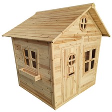 Redwood Mansion Wooden Playhouse (with Floor) Kids Large Wendy Play House