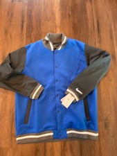 NWT Nike Men XL Football Royal Blue Varsity Letter Bomber Jacket DJ5971-493 $230