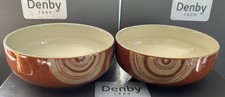 2 DENBY FIRE CHILLI CEREAL BOWLS
