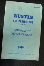 AUSTIN A/55 CAMBRIDGE SCHEDULE