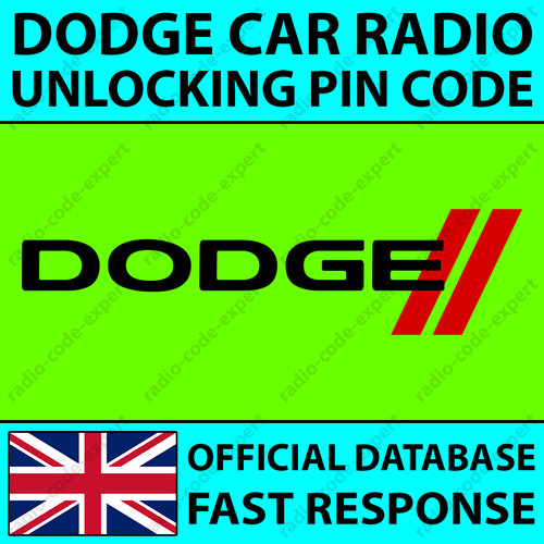 Dodge radio unlocking pin - dodge,