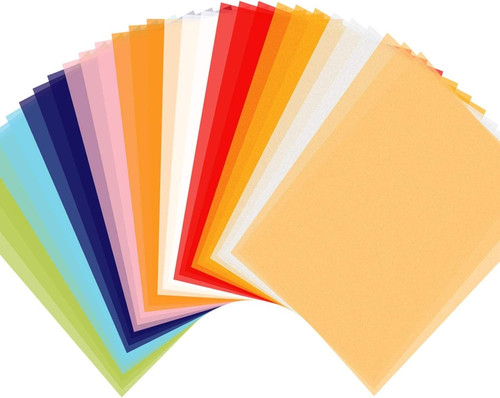 Colored vellum paper pack - colored,